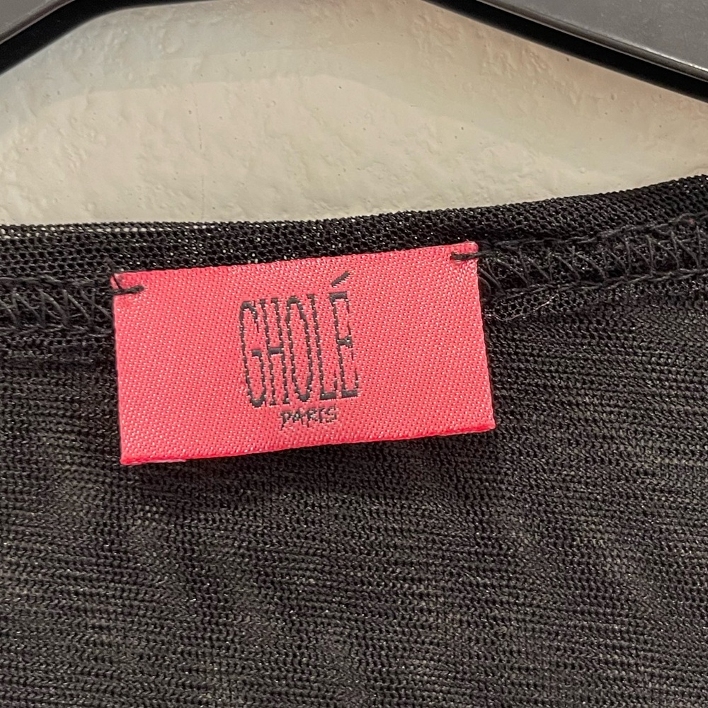 Pre-loved! GHOLE PARIS Sheer 3/4 Sleeves Blouse! - Picture 2 of 4